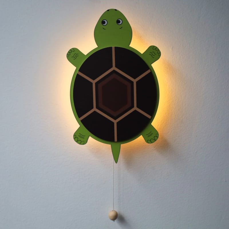 Grüne Schildkröten-Lampe